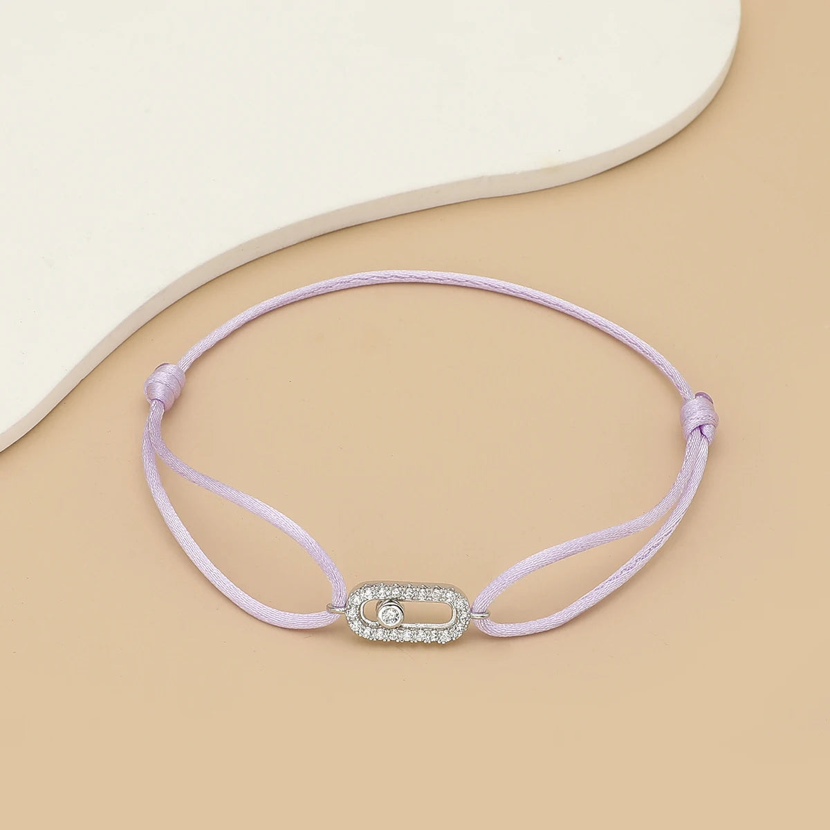 Bracelet Corde Pierre Ajustable