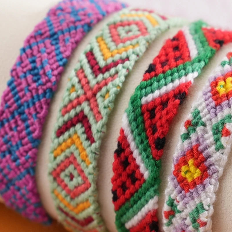 Bracelet Tressé Pastèque