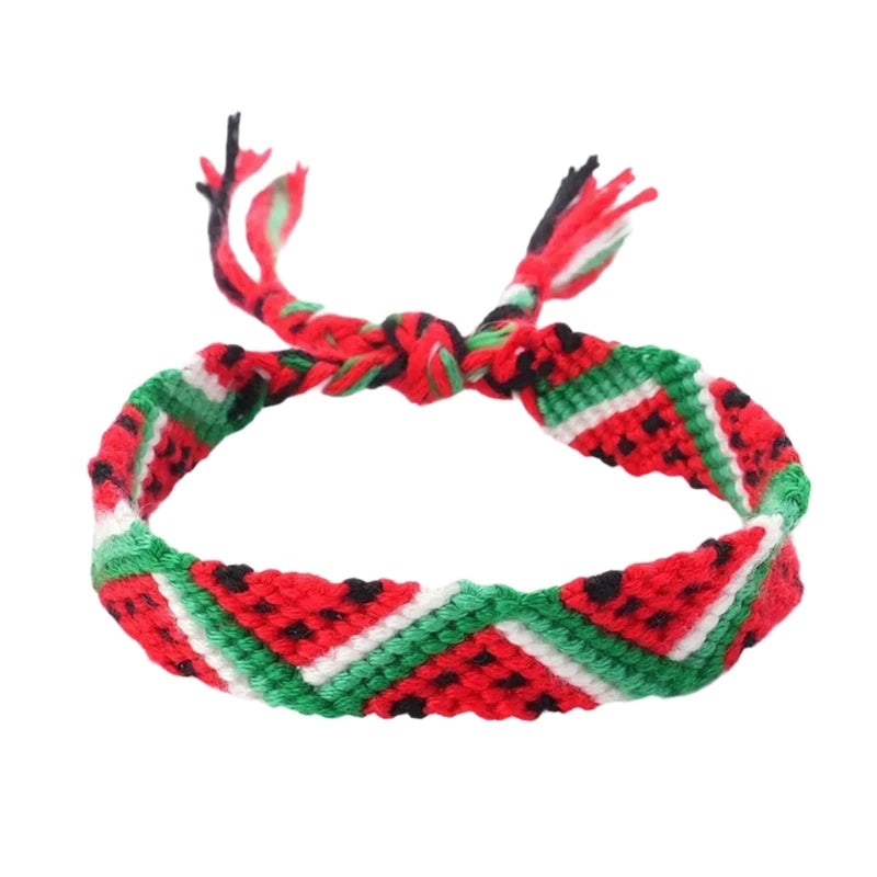 Bracelet Tressé Pastèque