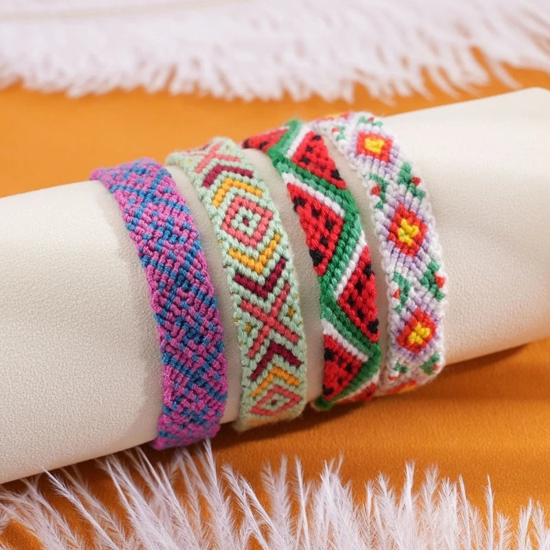 Bracelet Tressé Pastèque