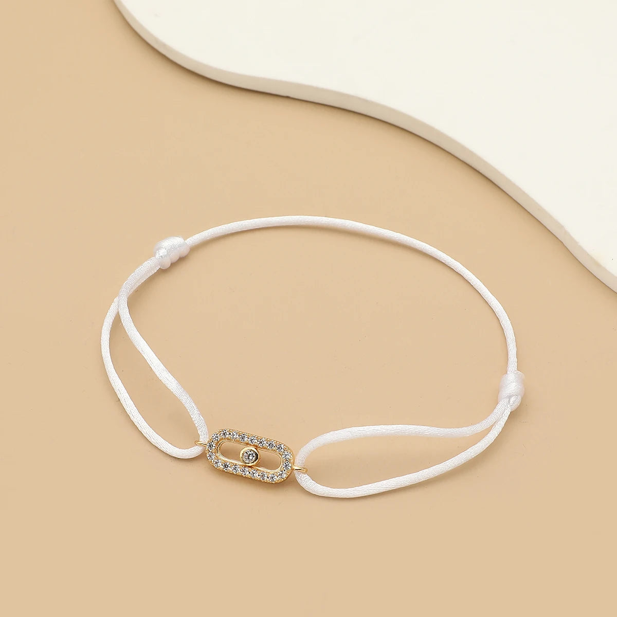 Bracelet Corde Pierre Ajustable