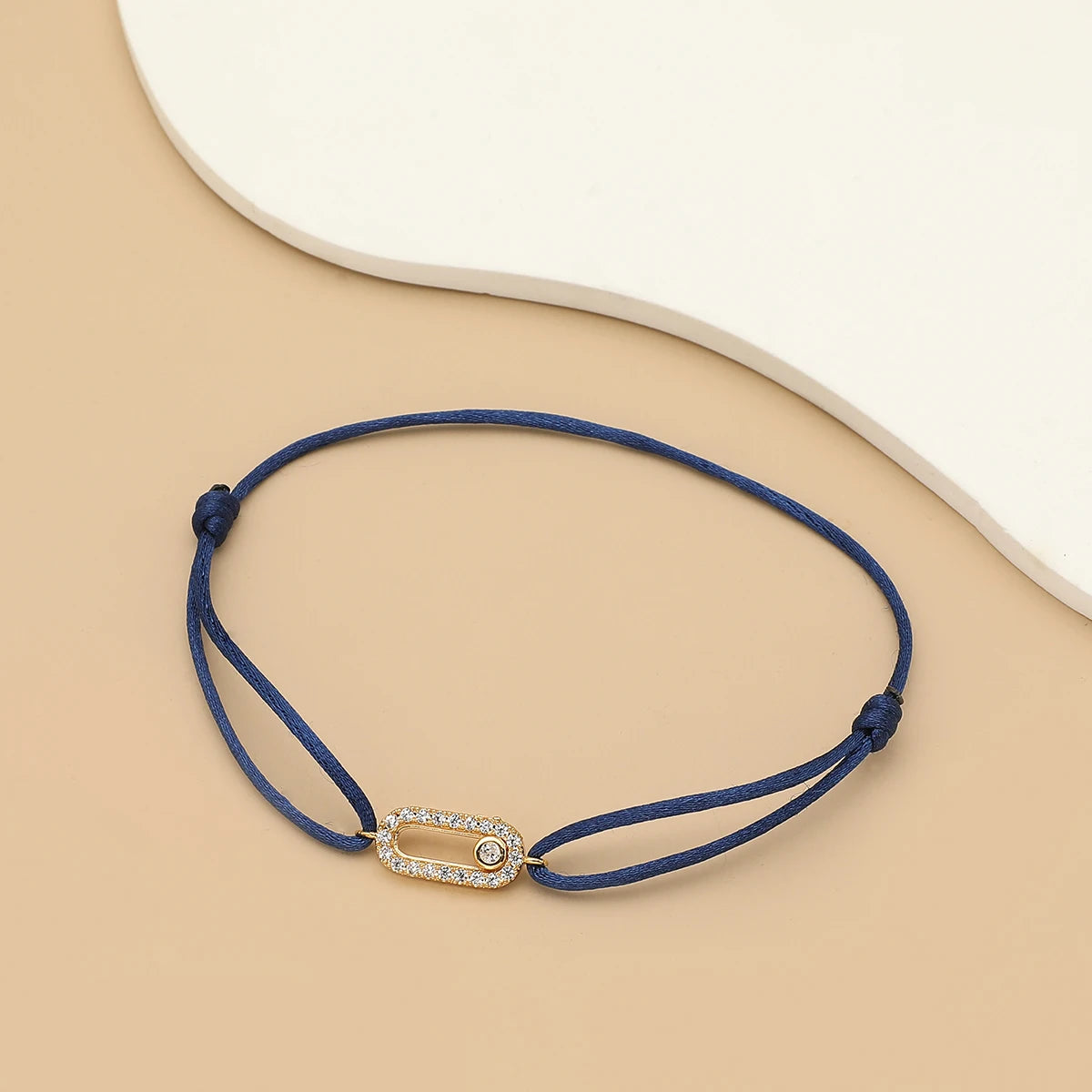 Bracelet Corde Pierre Ajustable