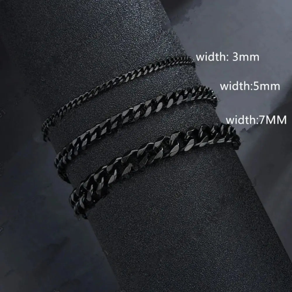Bracelet Chaîne Cubaine Acier