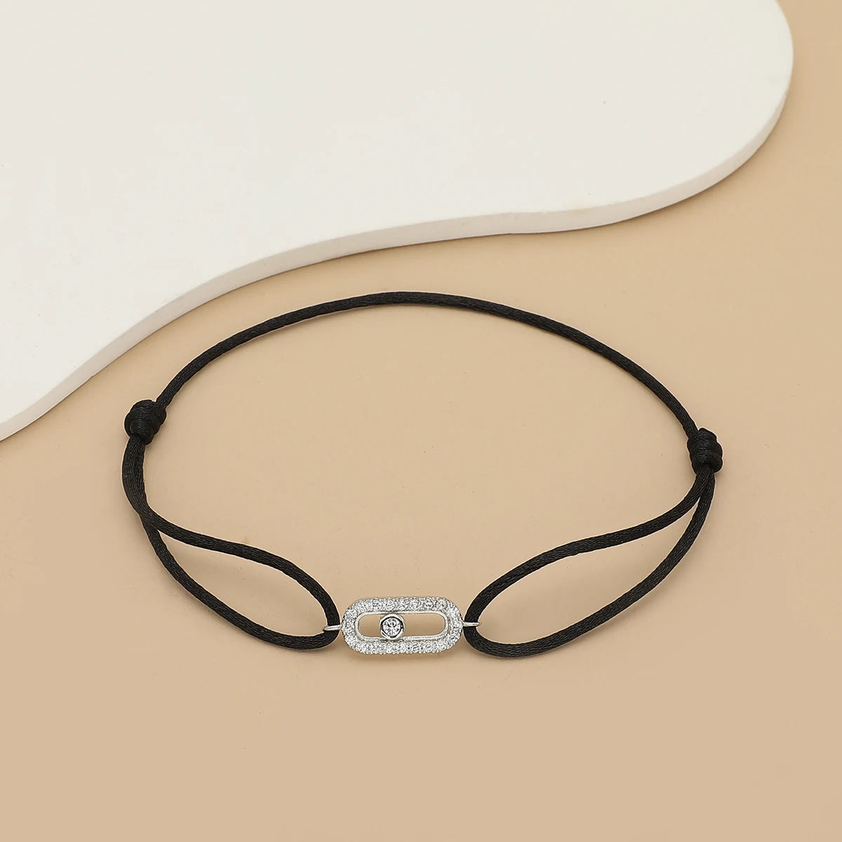 Bracelet Corde Pierre Ajustable