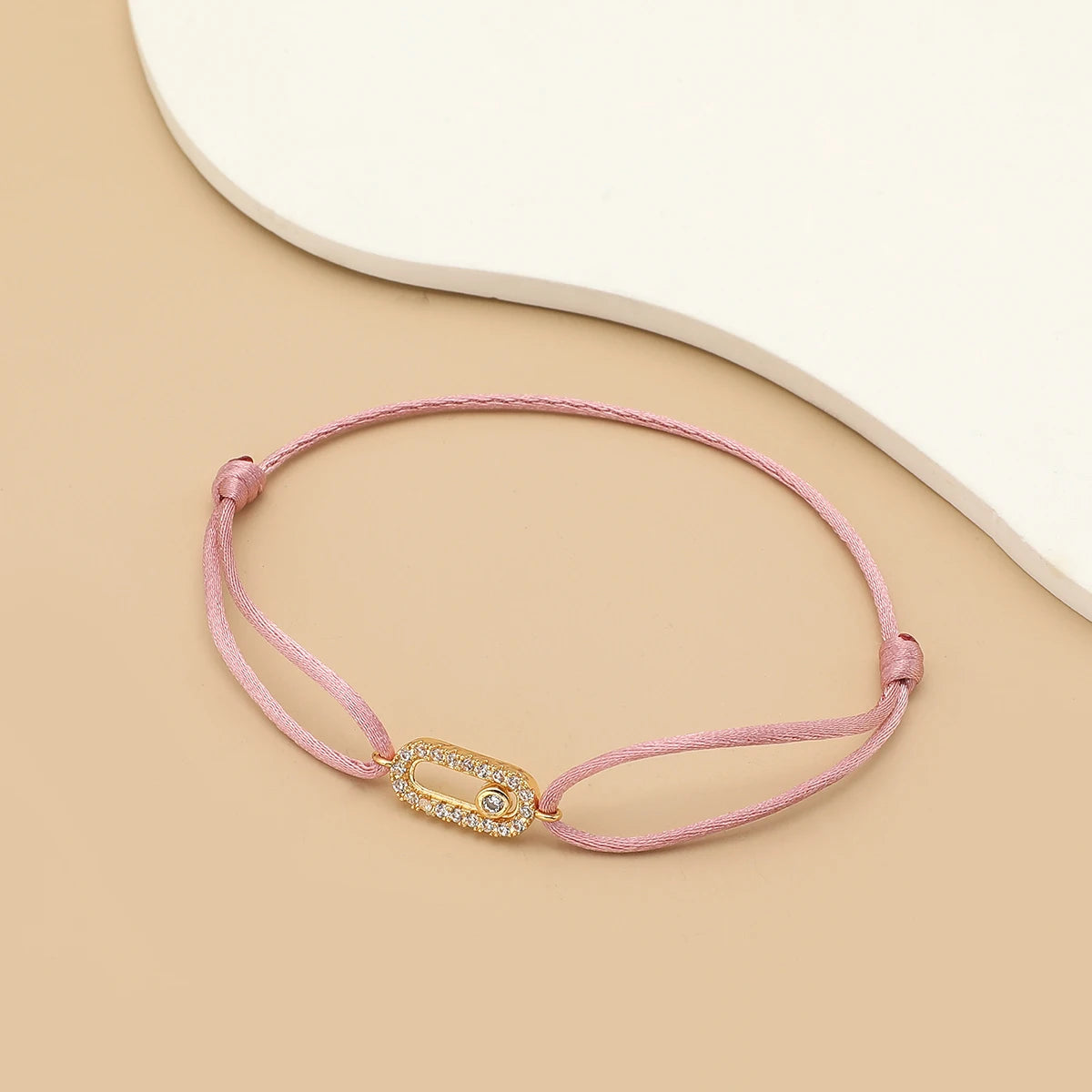 Bracelet Corde Pierre Ajustable