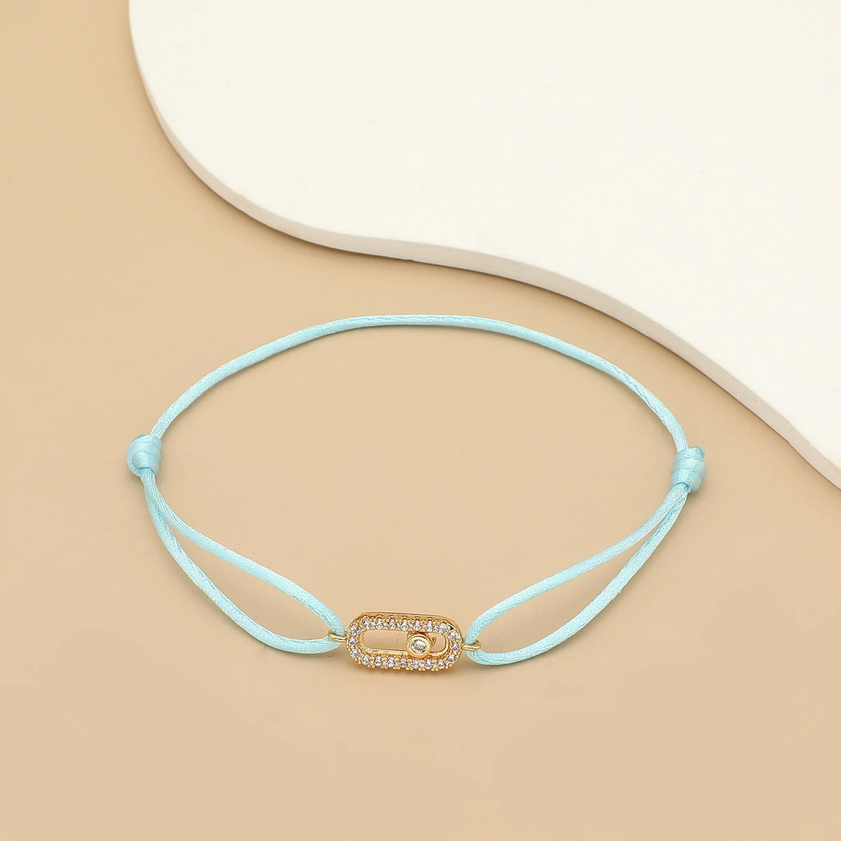 Bracelet Corde Pierre Ajustable