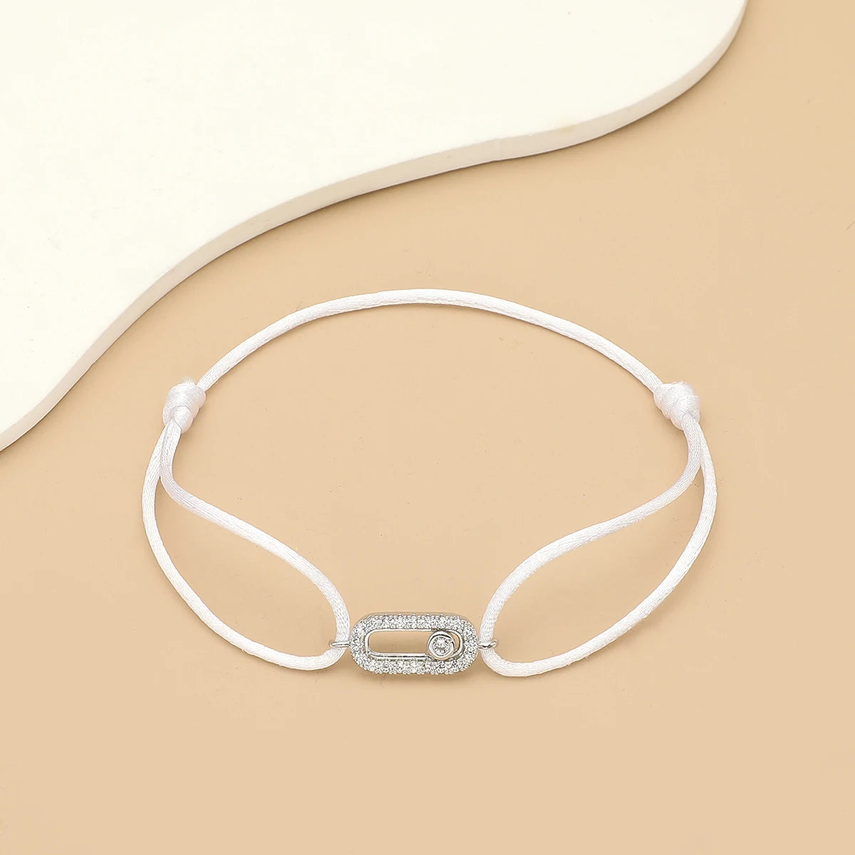 Bracelet Corde Pierre Ajustable