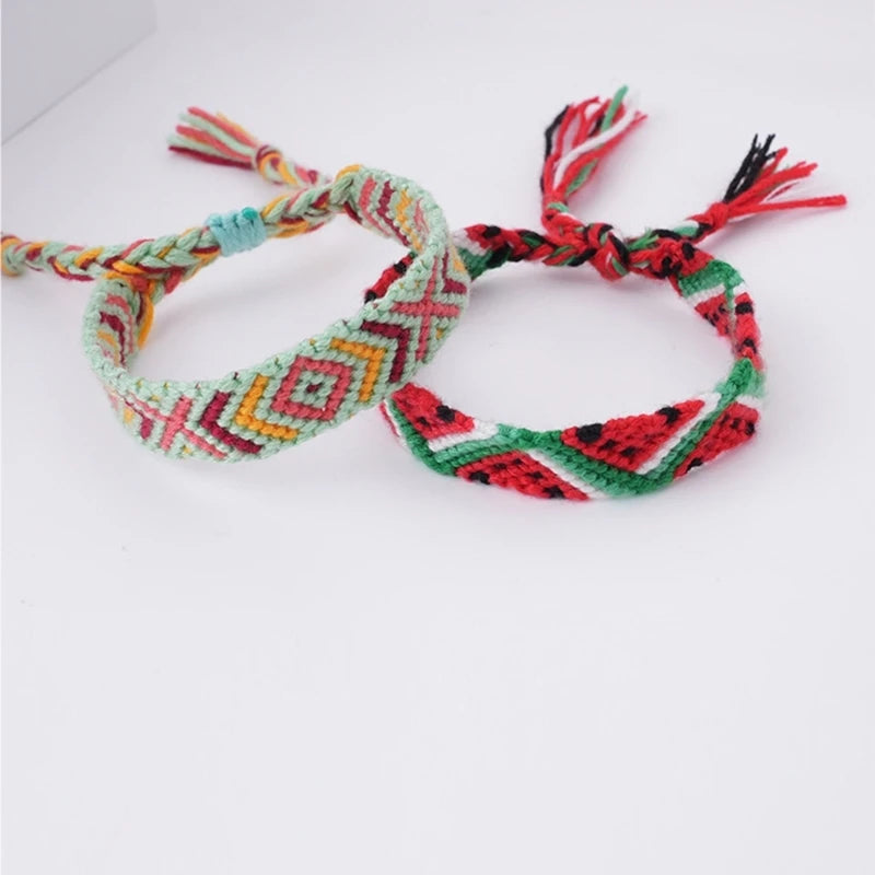 Bracelet Tressé Pastèque