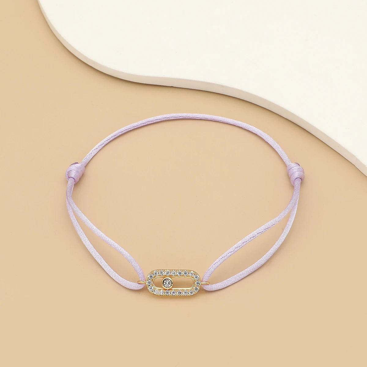 Bracelet Corde Pierre Ajustable