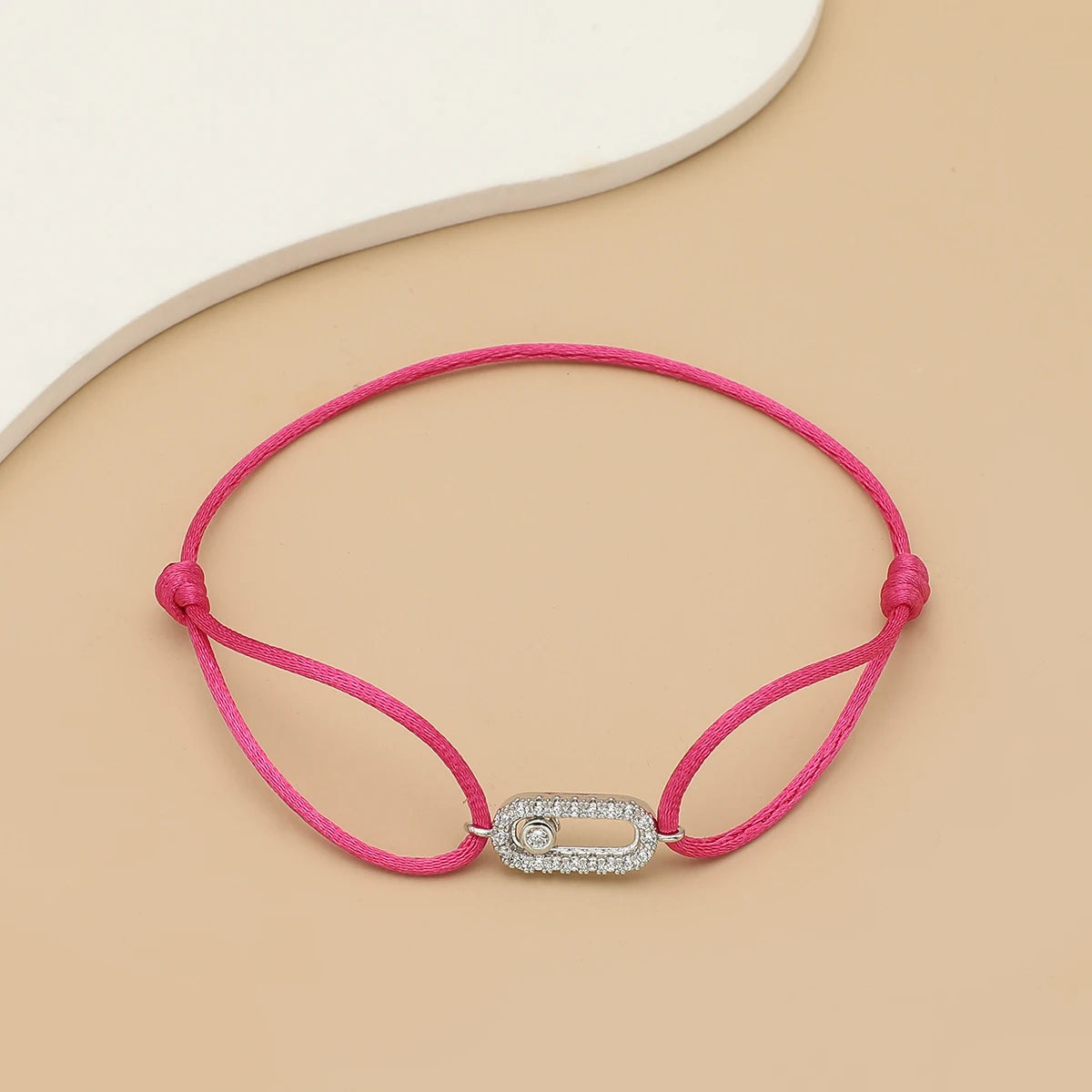 Bracelet Corde Pierre Ajustable