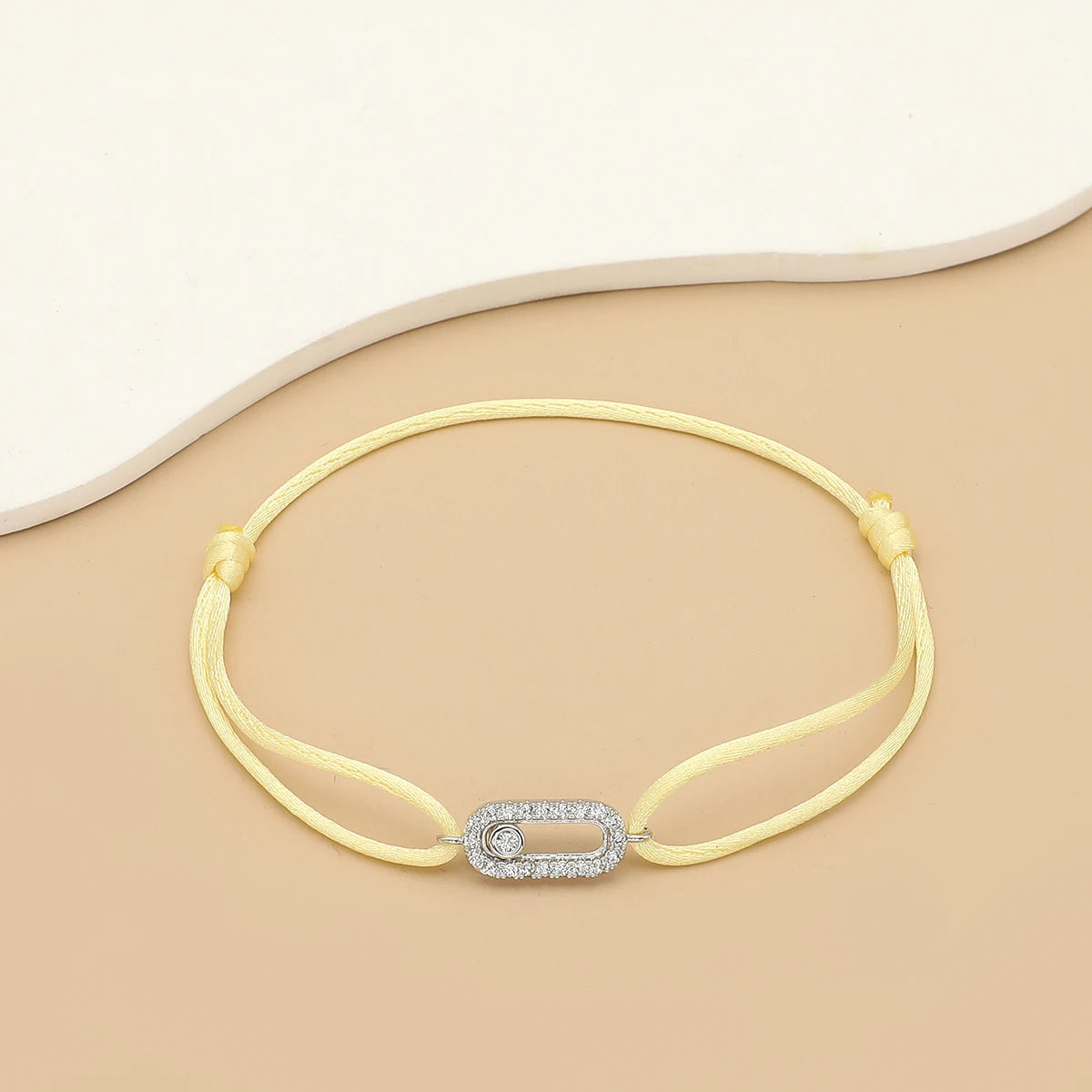 Bracelet Corde Pierre Ajustable