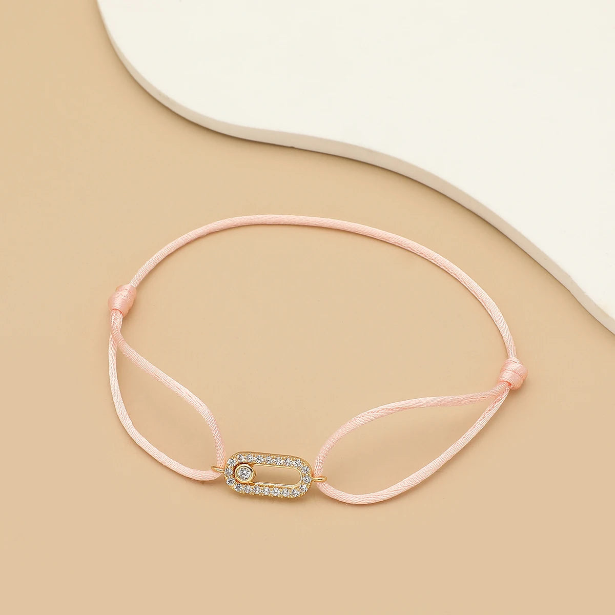 Bracelet Corde Pierre Ajustable