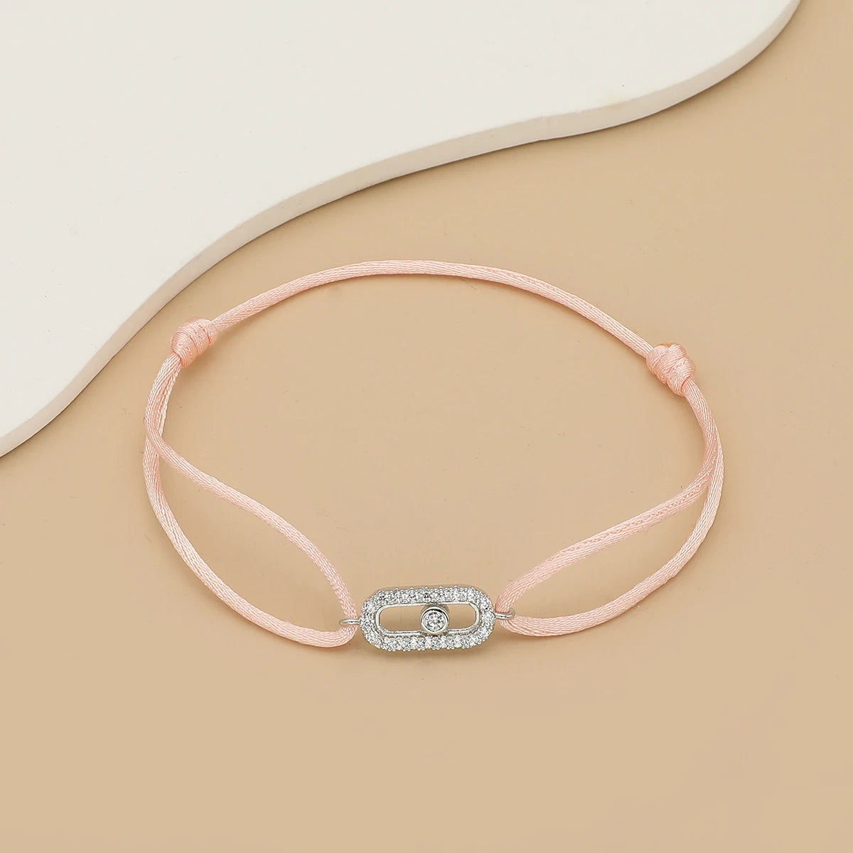 Bracelet Corde Pierre Ajustable