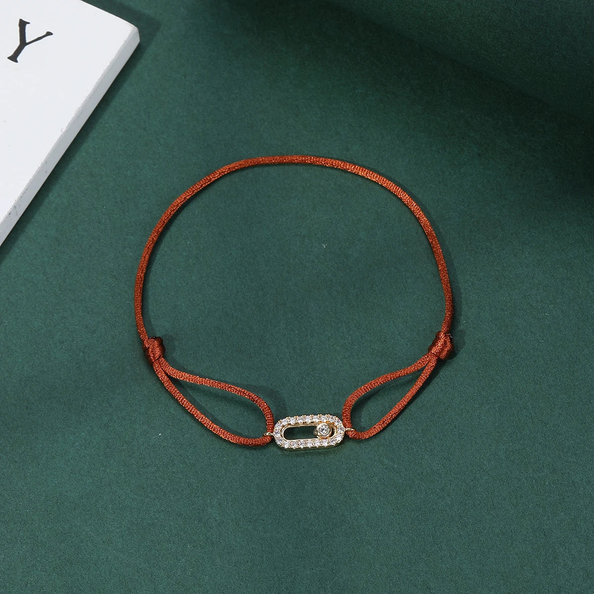 Bracelet Corde Pierre Ajustable