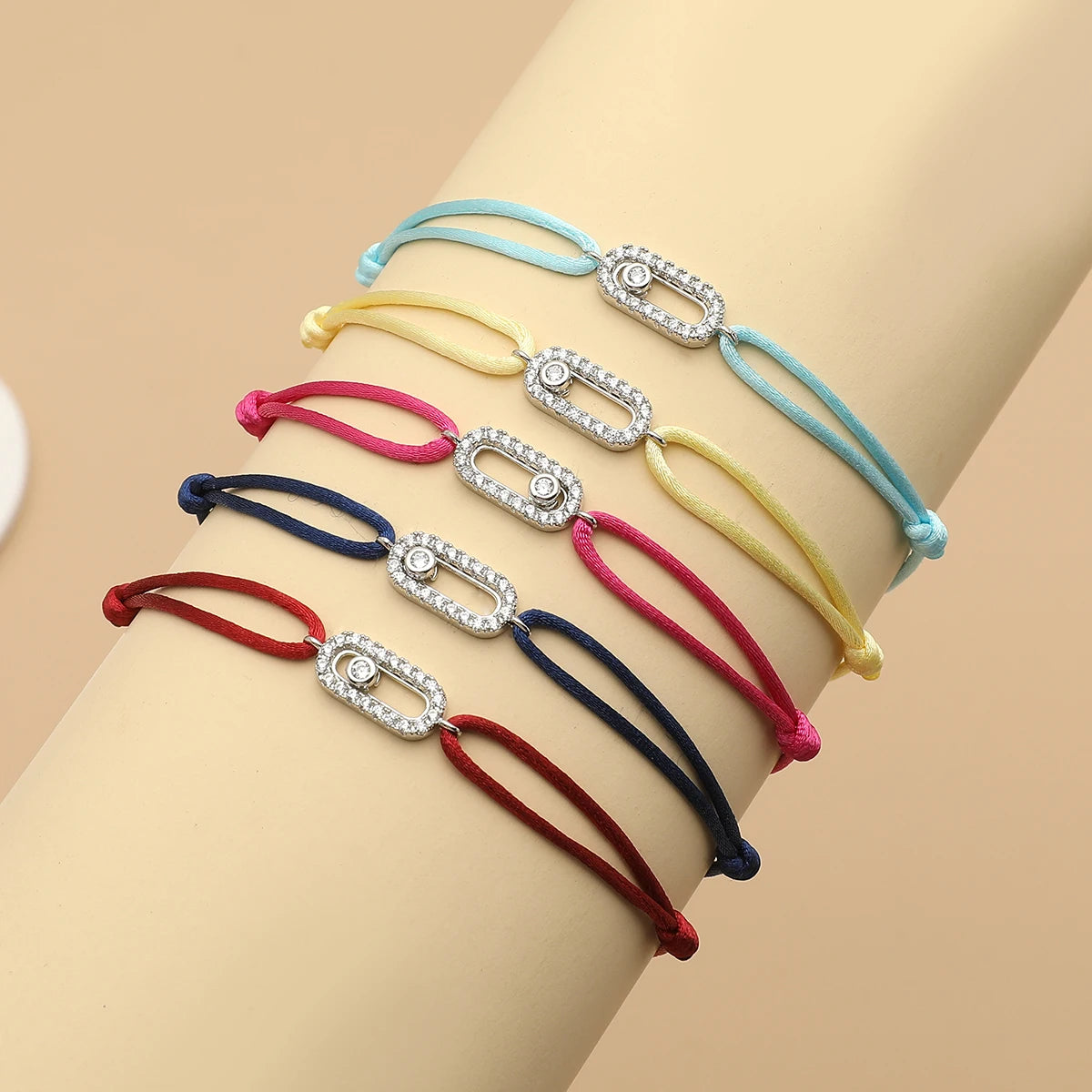 Bracelet Corde Pierre Ajustable