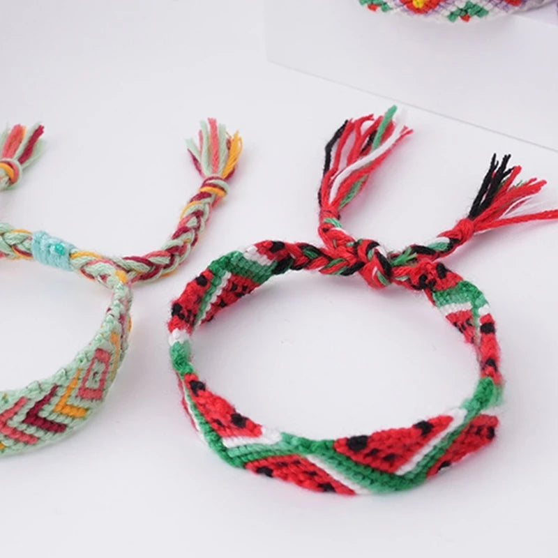 Bracelet Tressé Pastèque