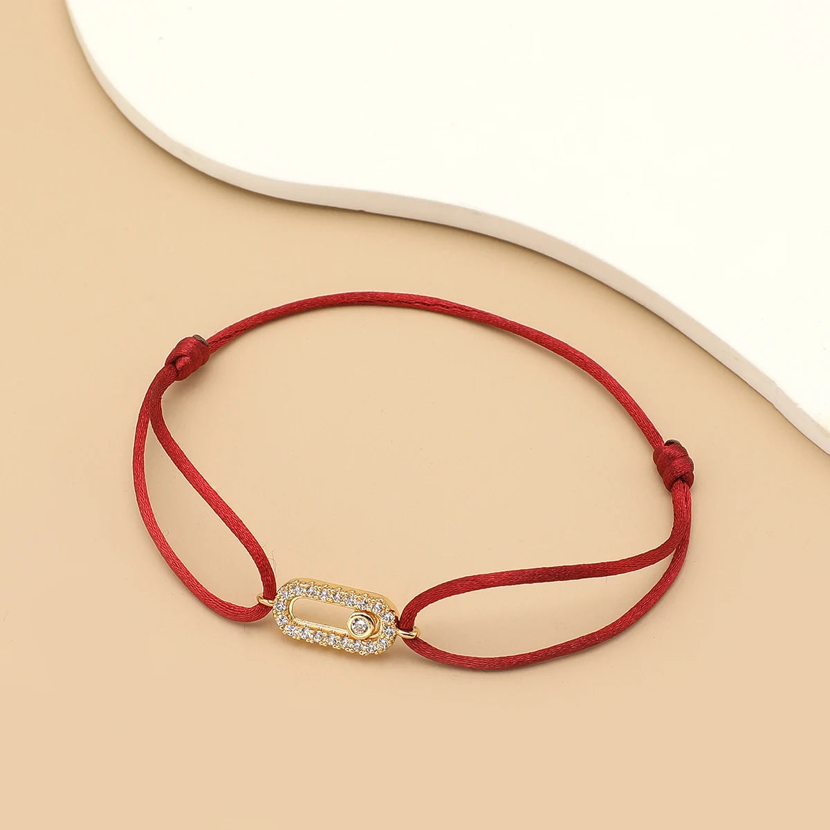 Bracelet Corde Pierre Ajustable