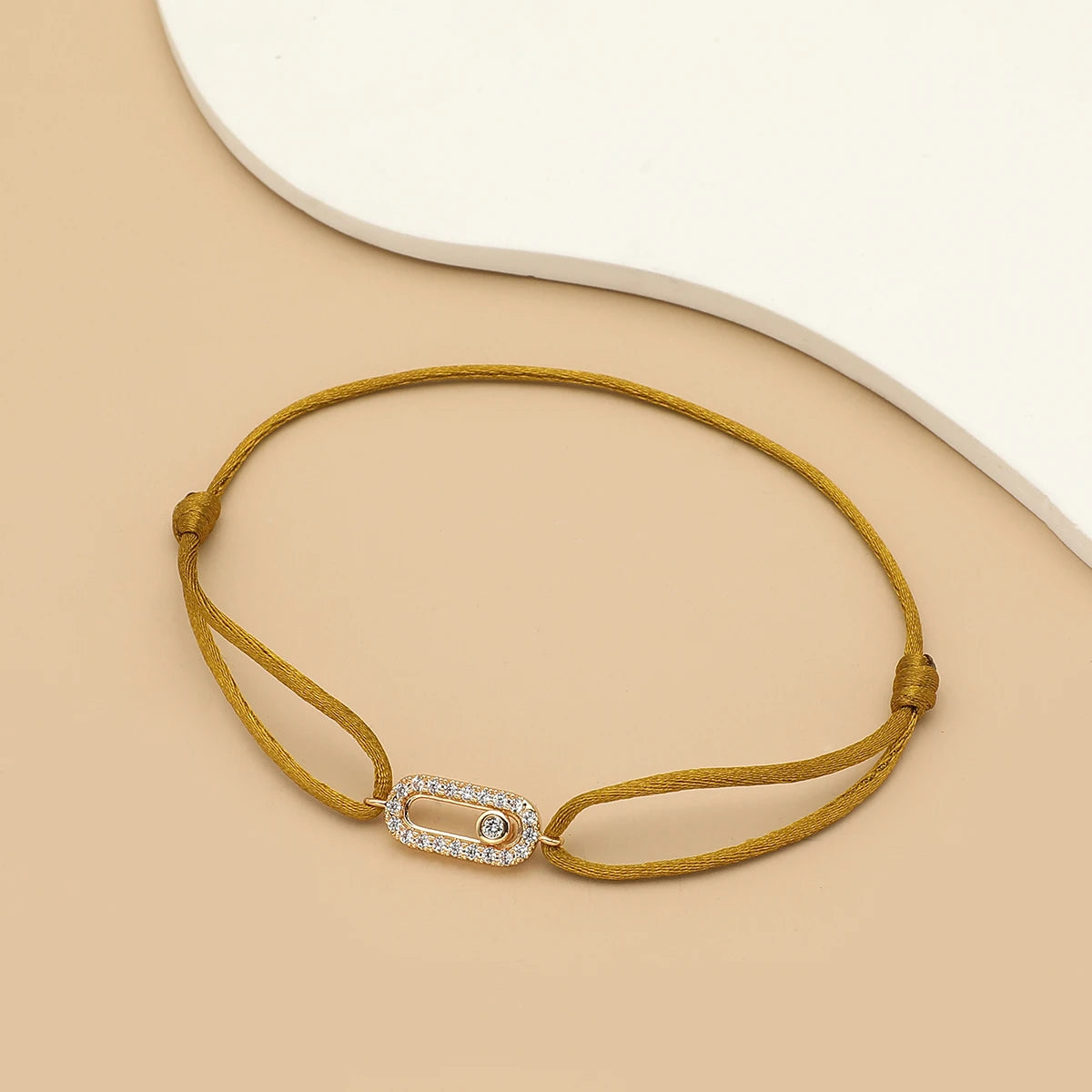 Bracelet Corde Pierre Ajustable
