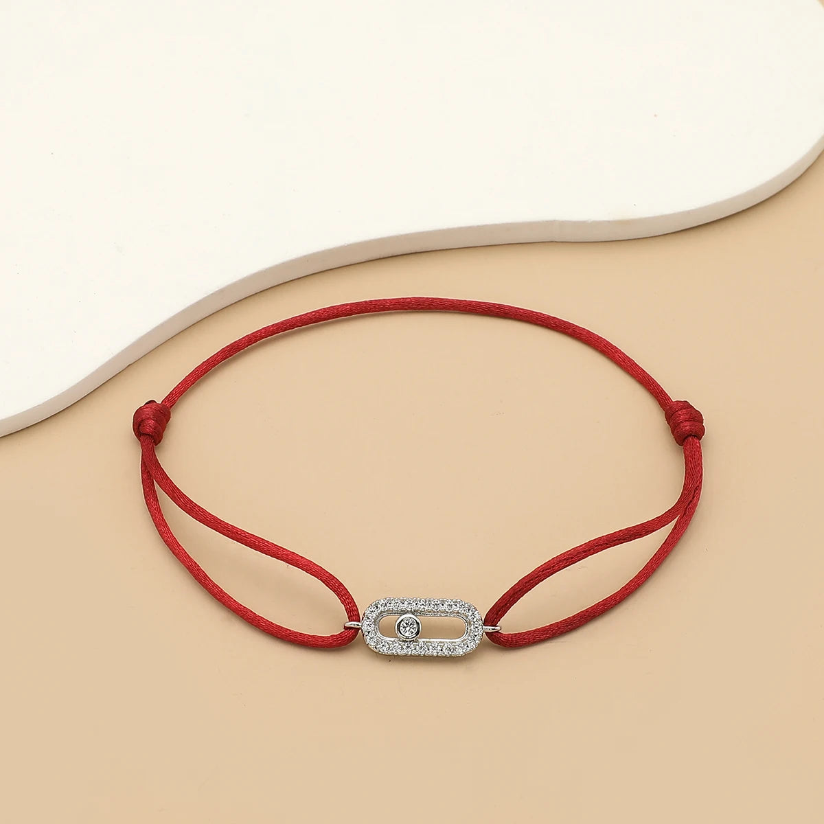 Bracelet Corde Pierre Ajustable