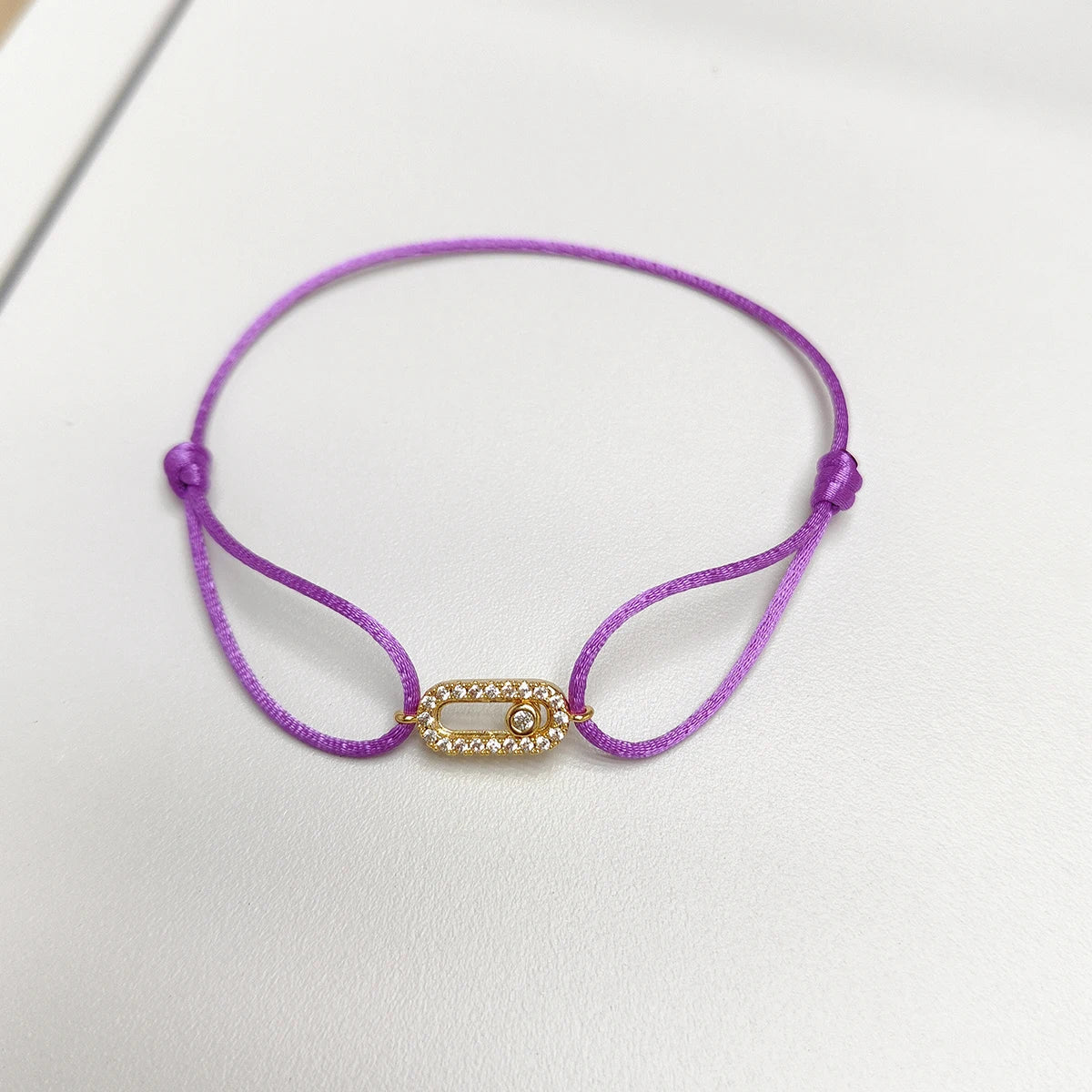 Bracelet Corde Pierre Ajustable