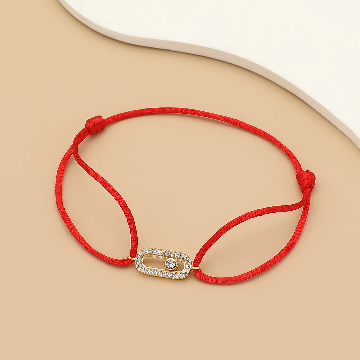 Bracelet Corde Pierre Ajustable