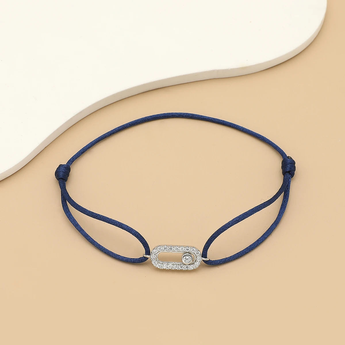 Bracelet Corde Pierre Ajustable