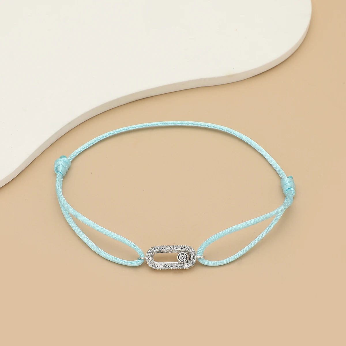 Bracelet Corde Pierre Ajustable