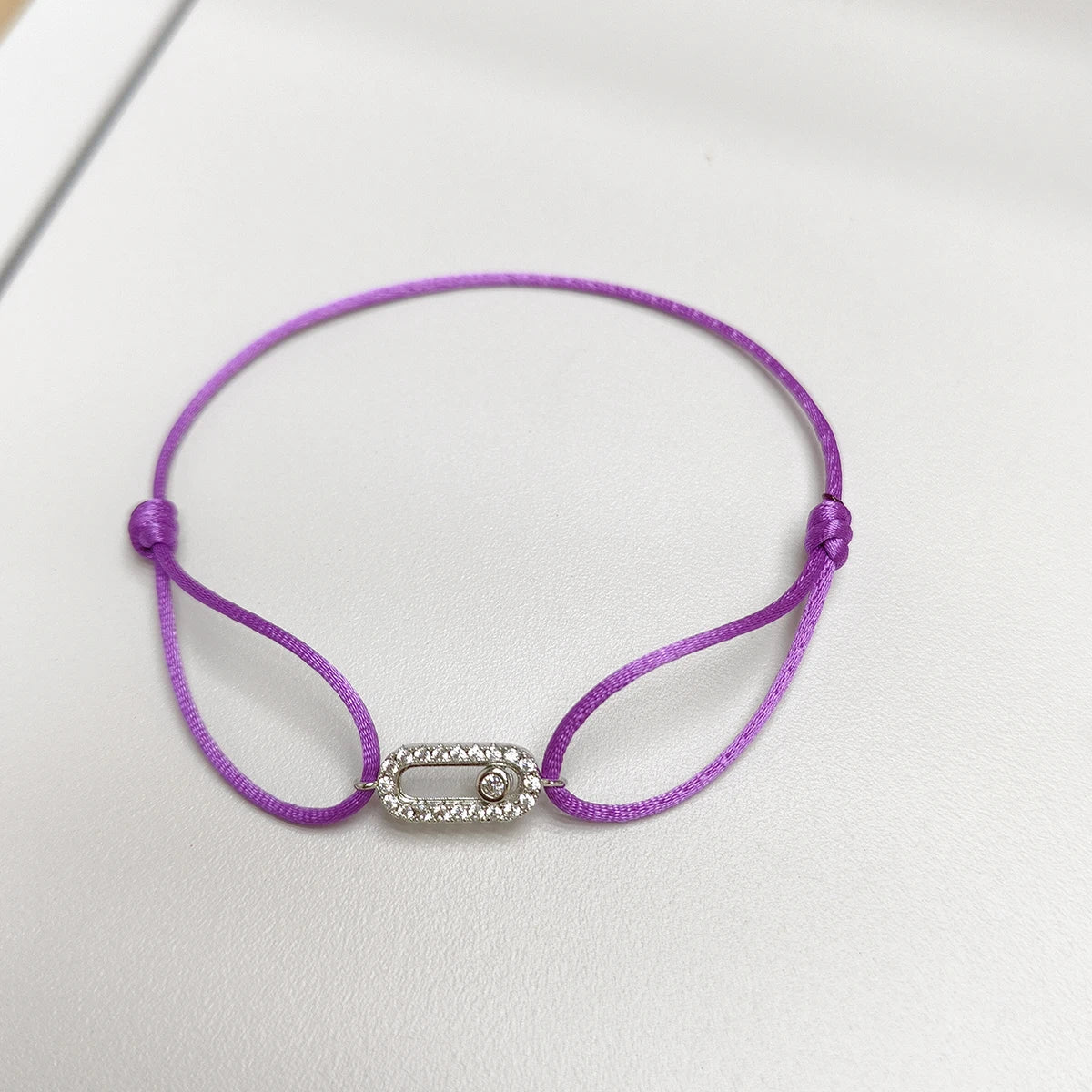 Bracelet Corde Pierre Ajustable