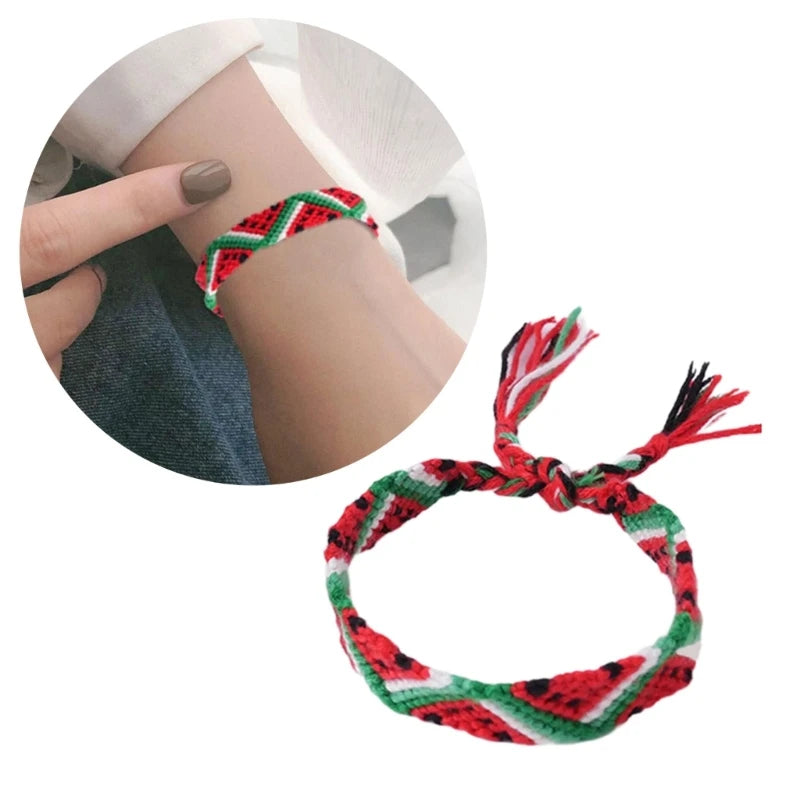 Bracelet Tressé Pastèque